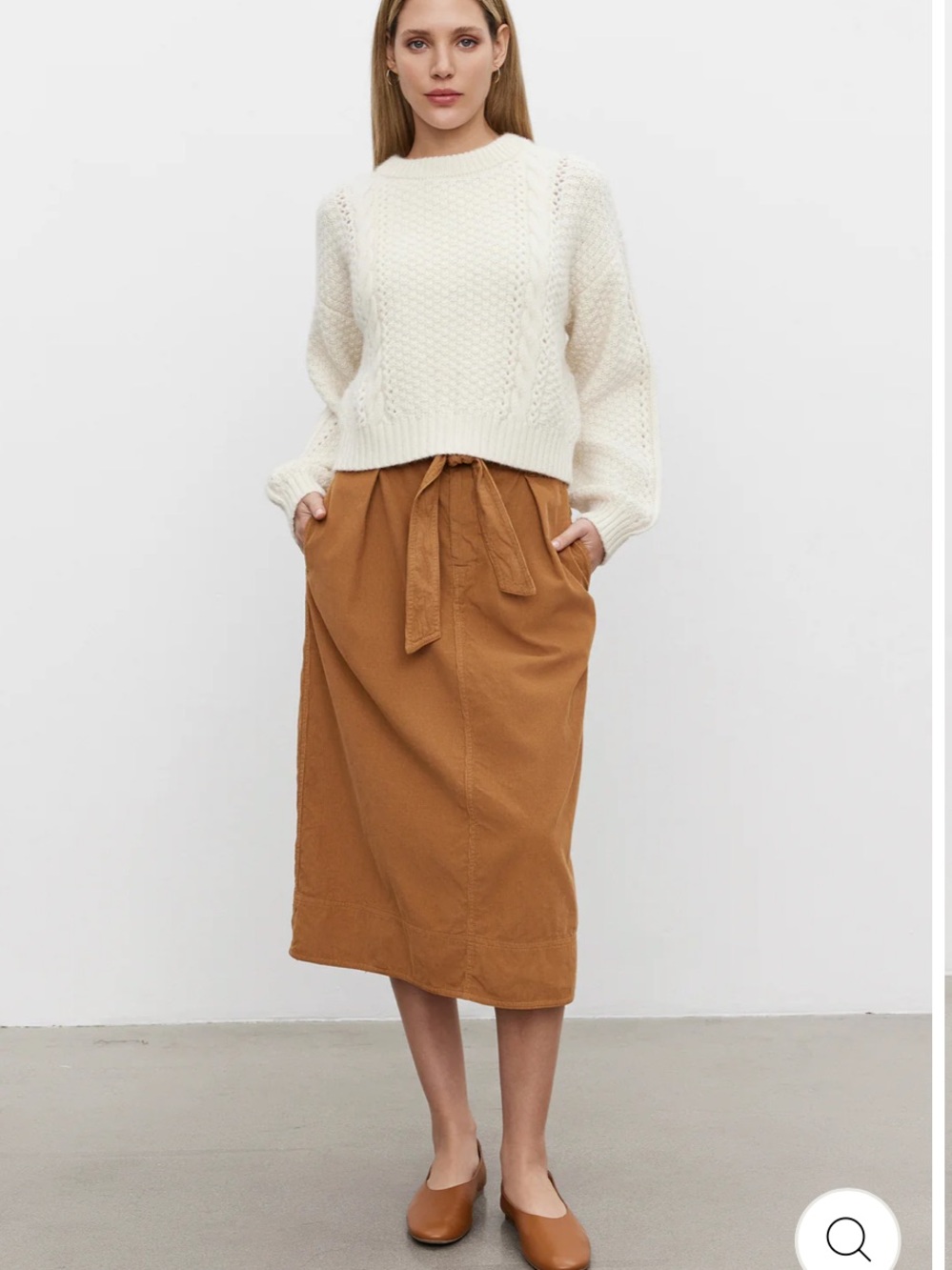 Velvet Kennedy Skirt in Clove